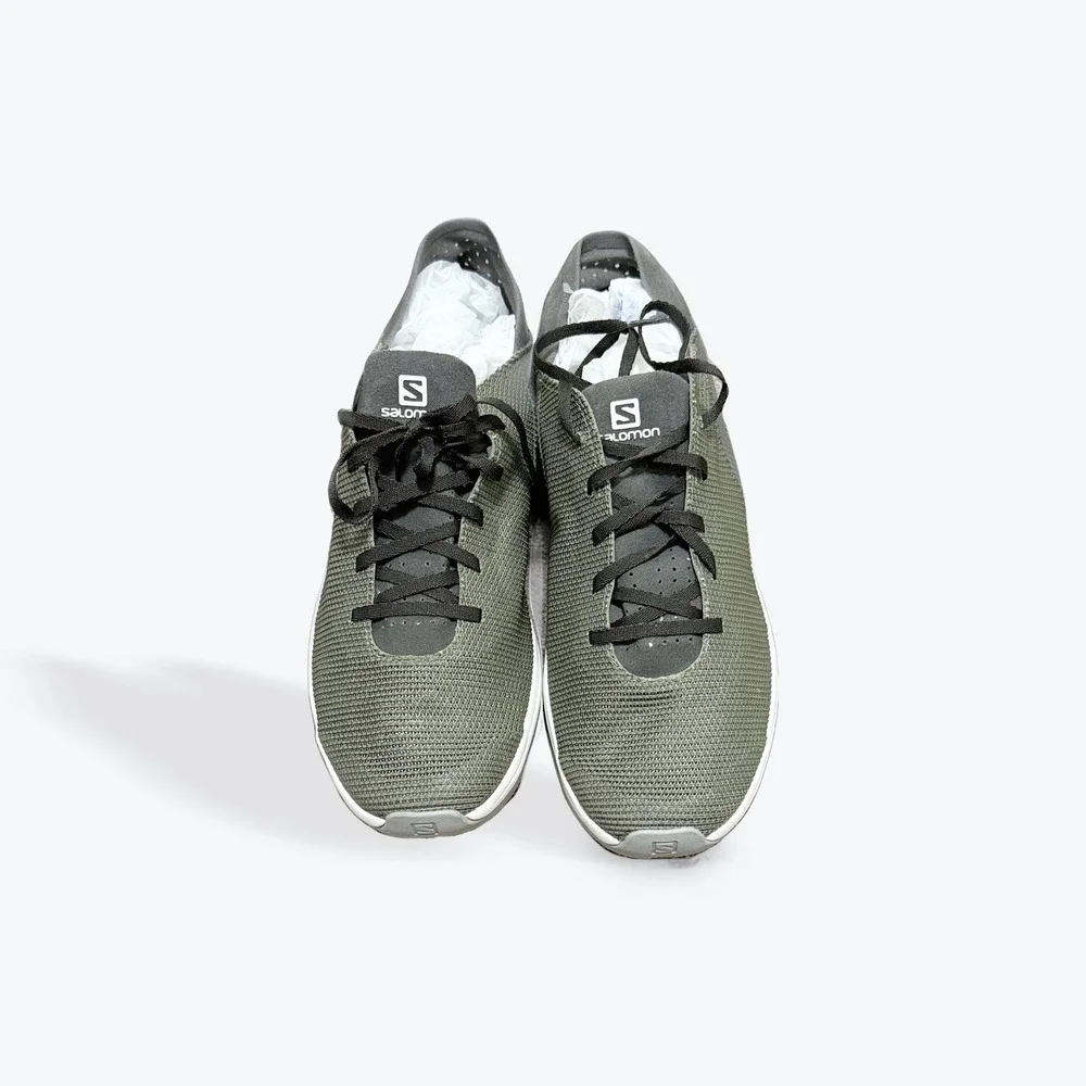 Salomon Tech Lite Men's Olive Green Athletic Running Shoes Size 12.5‎ - Picture 2 of 7